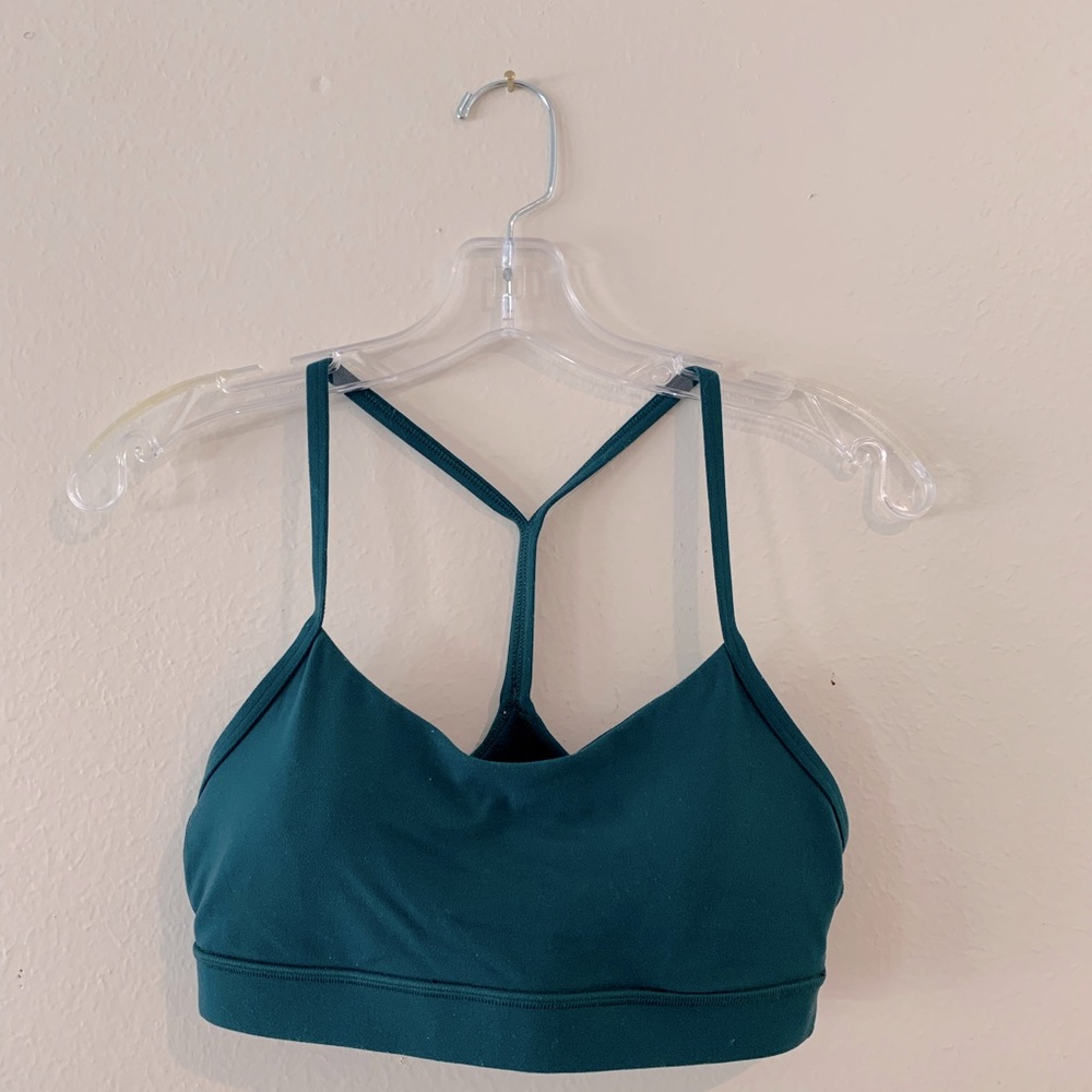 Lululemon Racerback Green Sports Bra Size 8